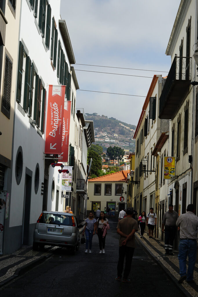 side street in funchal madeira